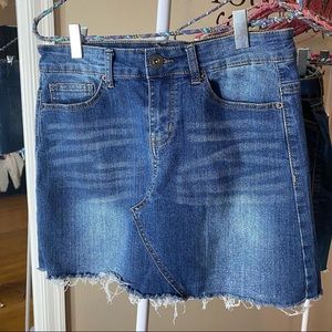 rue 21 jean skirt